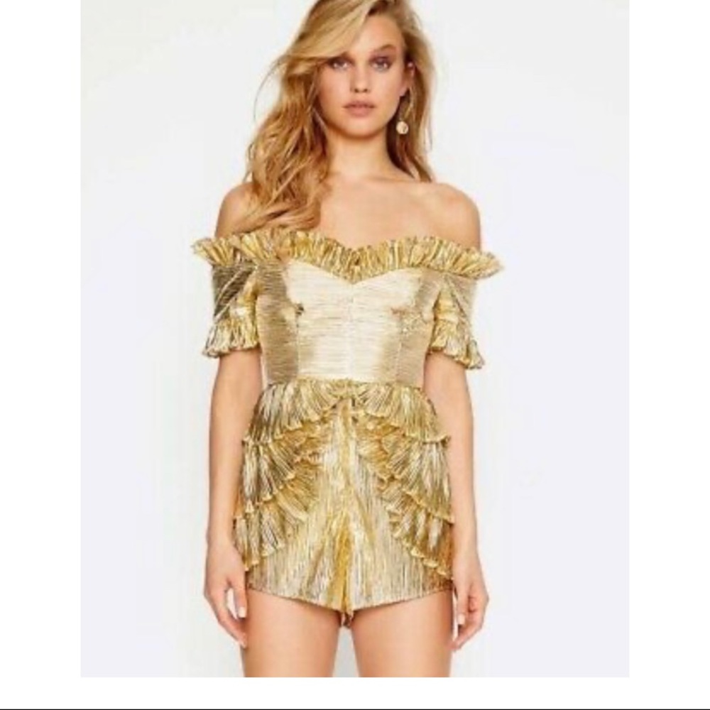 Gold romper